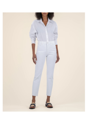Kut from the Kloth Rachael High Rise Mom Jean in Raw Optic White by Kut from the Kloth