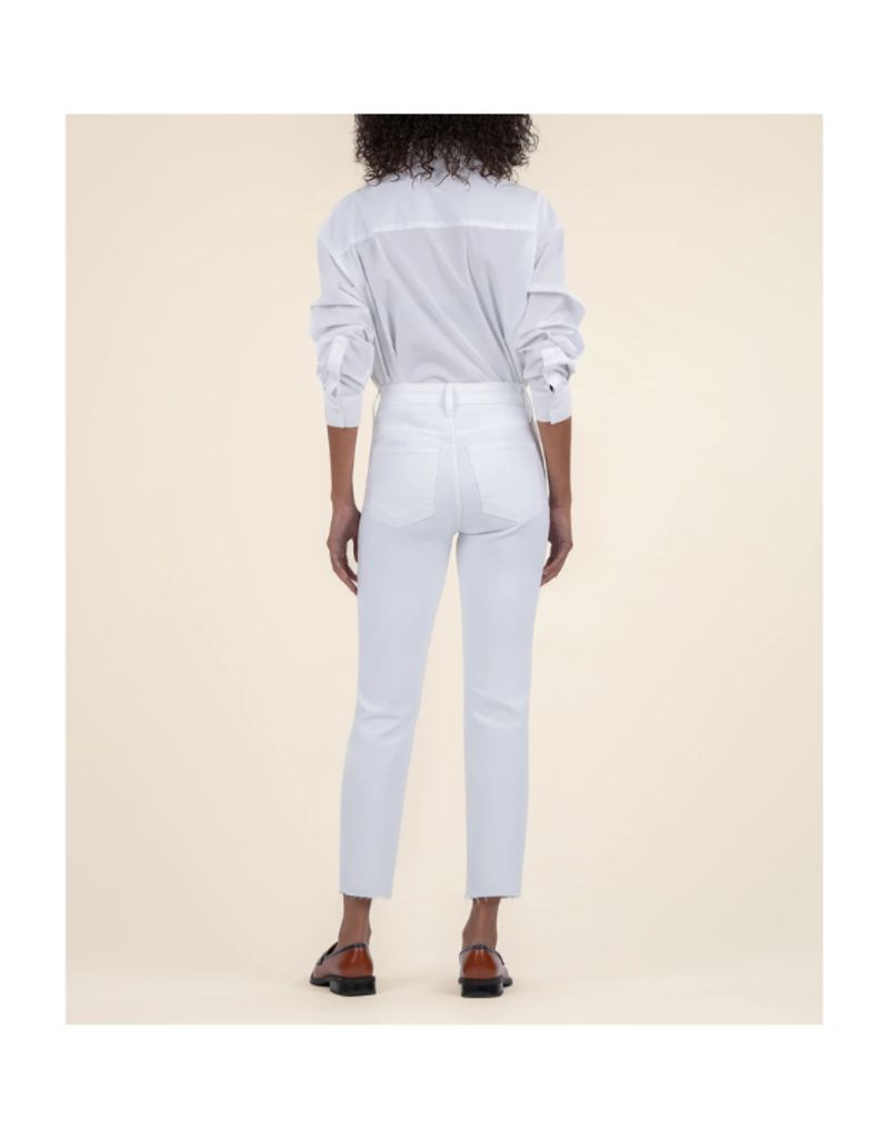 Kut from the Kloth Rachael High Rise Mom Jean in Raw Optic White by Kut from the Kloth