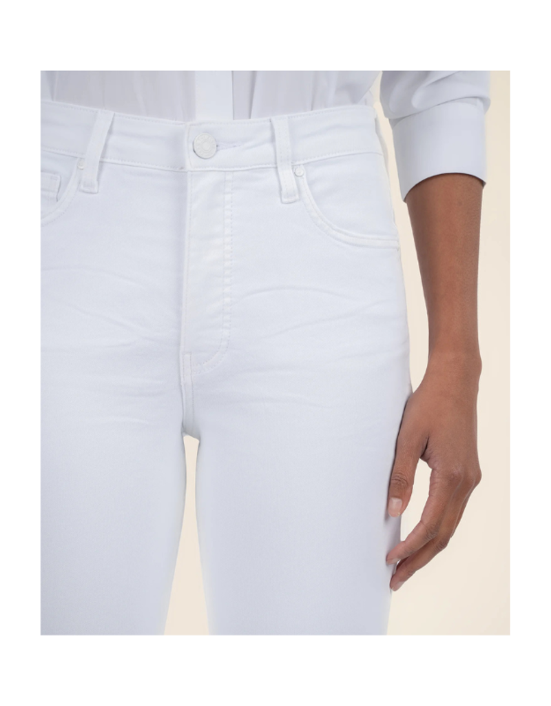Kut from the Kloth Rachael High Rise Mom Jean in Raw Optic White by Kut from the Kloth
