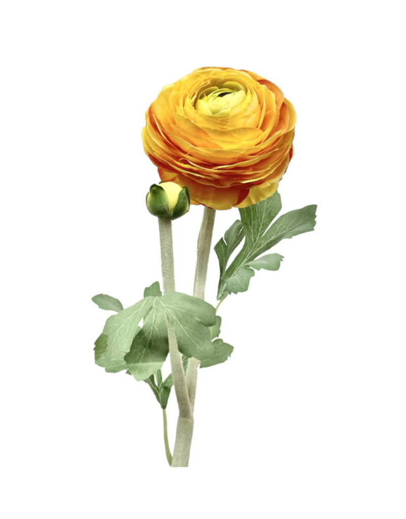 Orange/Yellow Ranunculus Spray 23"