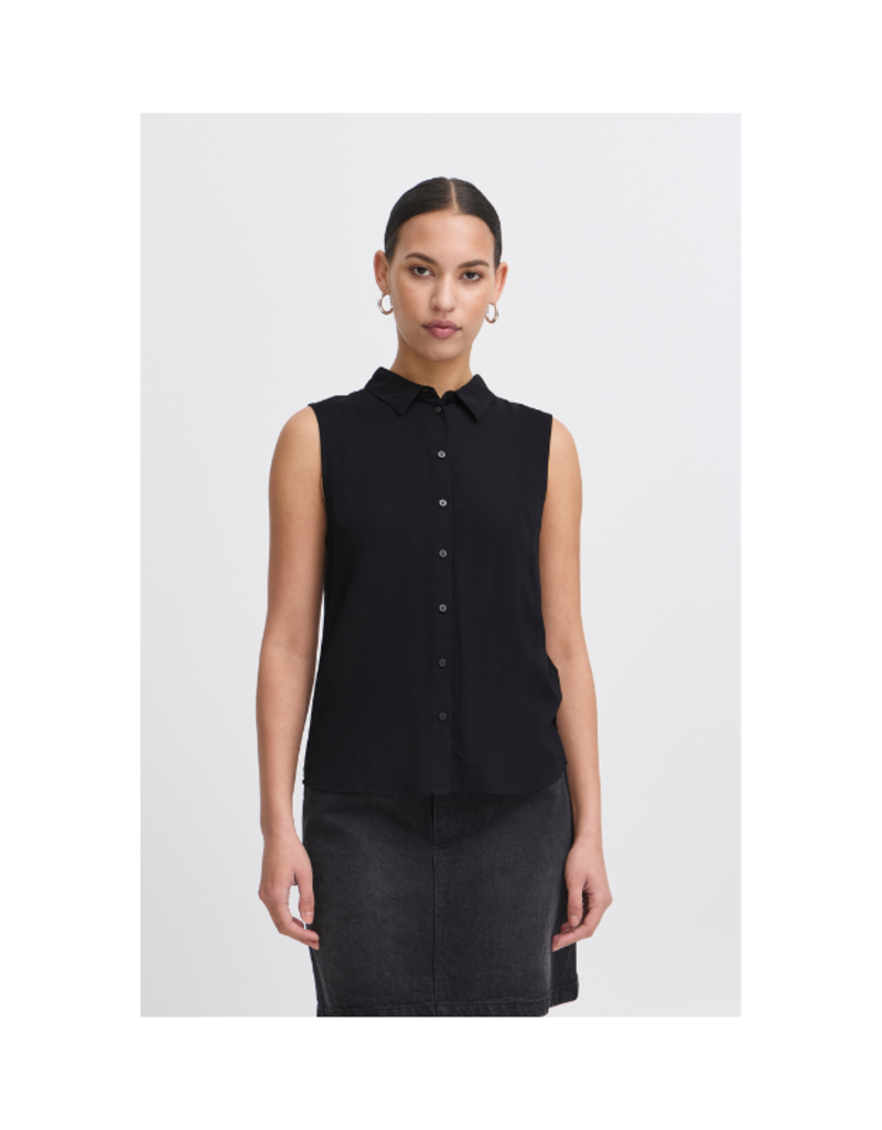ICHI Vera Top in Black by ICHI