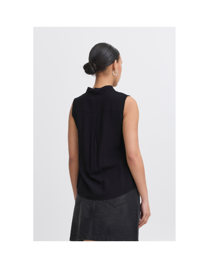 ICHI Vera Top in Black by ICHI