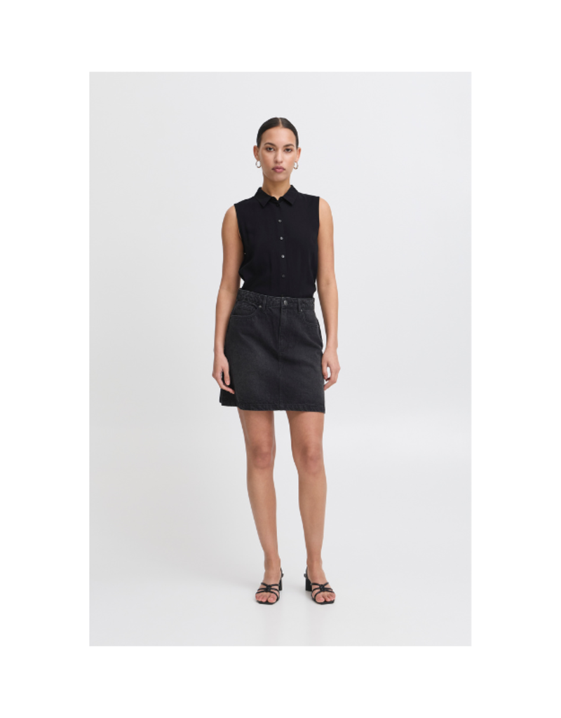 ICHI Vera Top in Black by ICHI