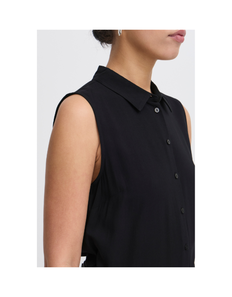 ICHI Vera Top in Black by ICHI