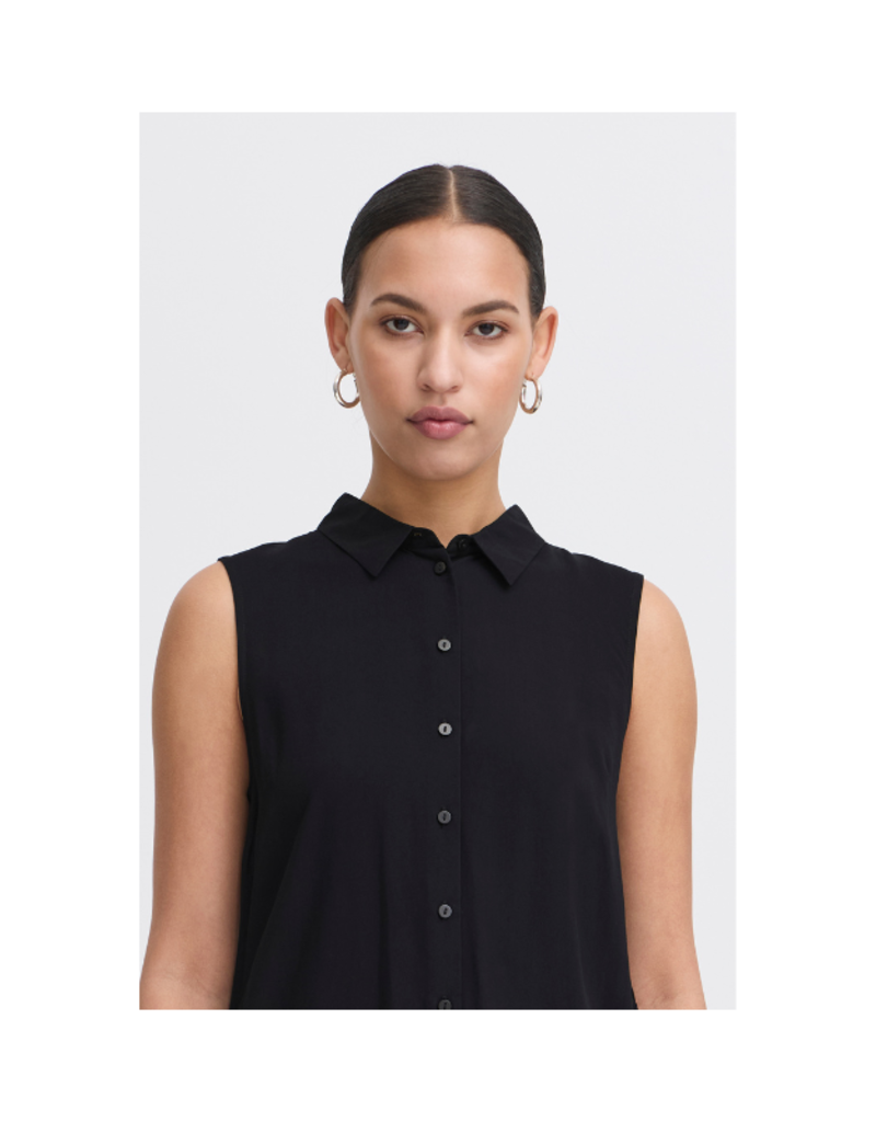 ICHI Vera Top in Black by ICHI
