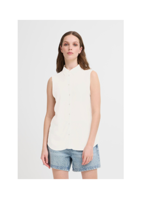 ICHI Vera Top in Cloud Dancer by ICHI