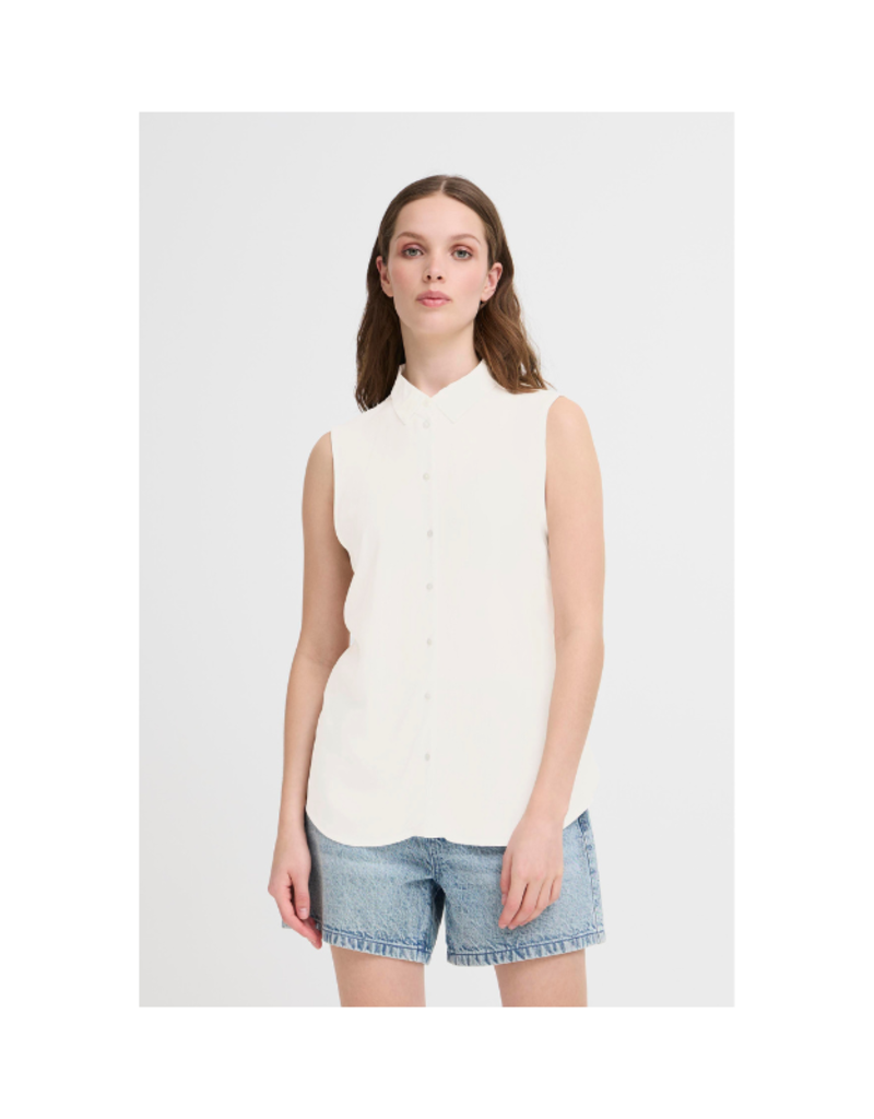 ICHI Vera Top in Cloud Dancer by ICHI