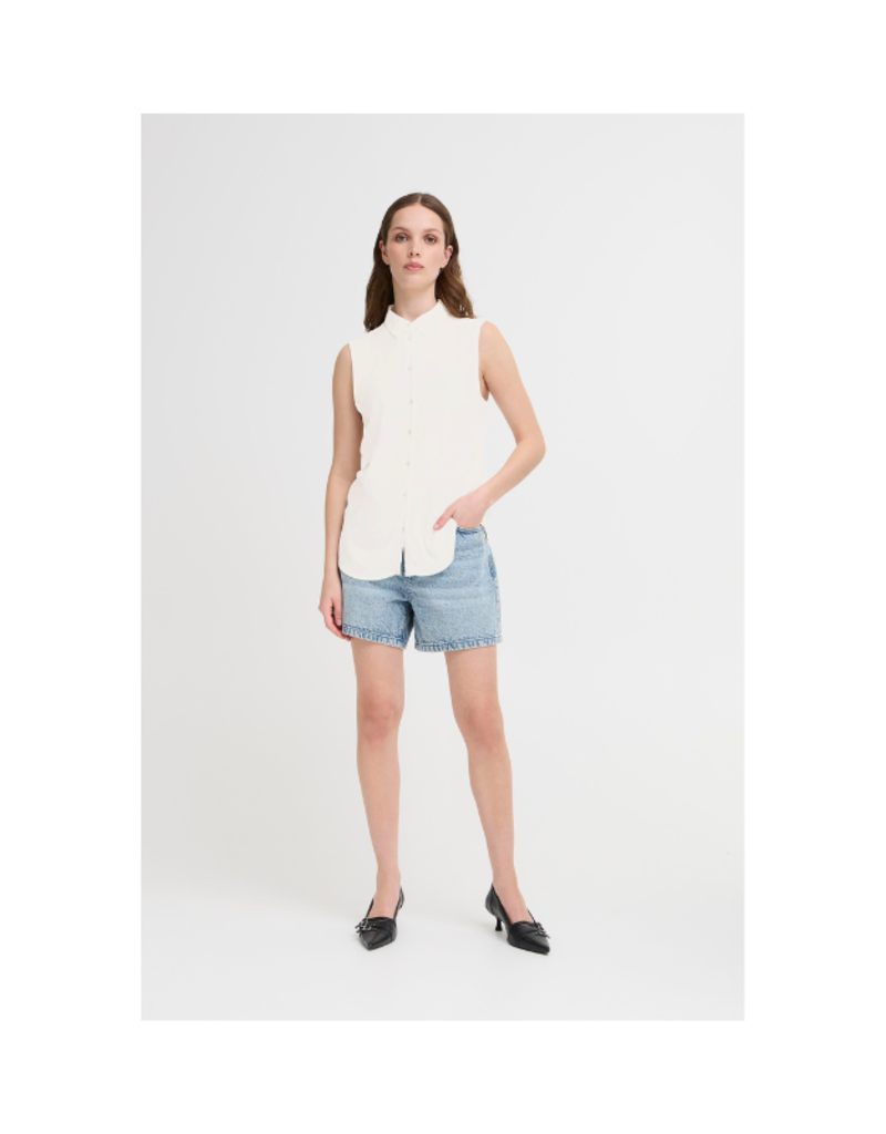 ICHI Vera Top in Cloud Dancer by ICHI