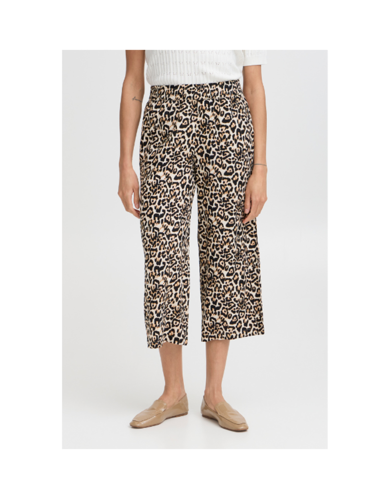 b.young Falakka Crop Pant in Leopard by b.young