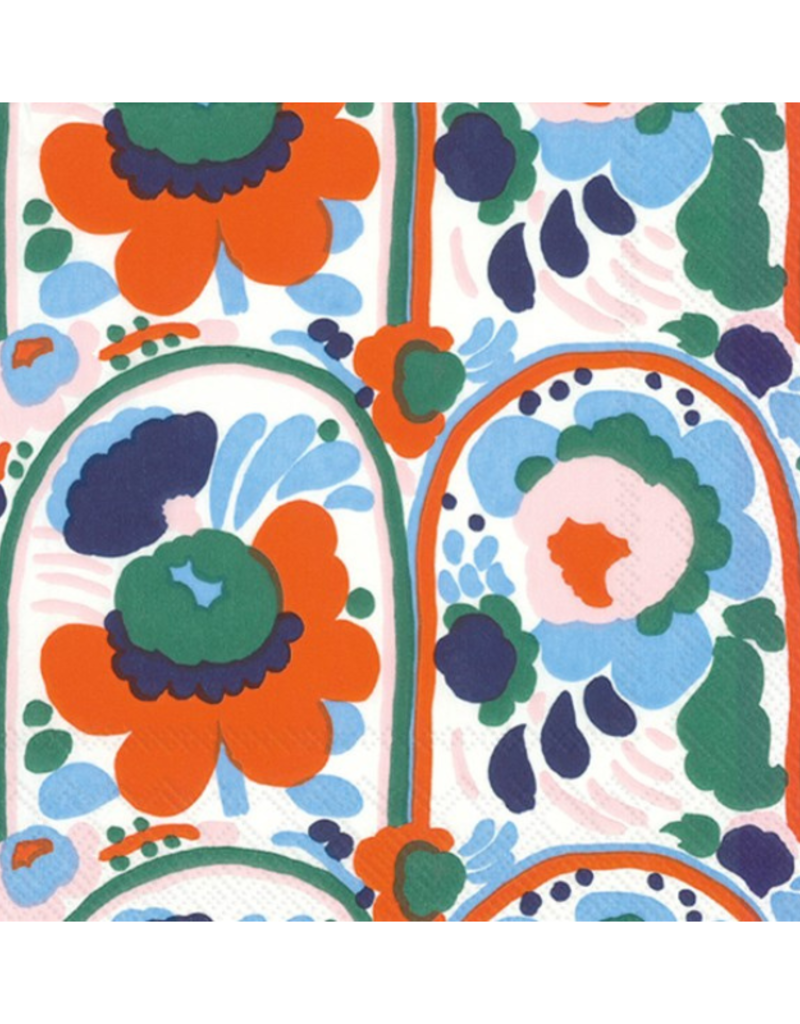 KARUSELLI Orange Marimekko Lunch Napkins
