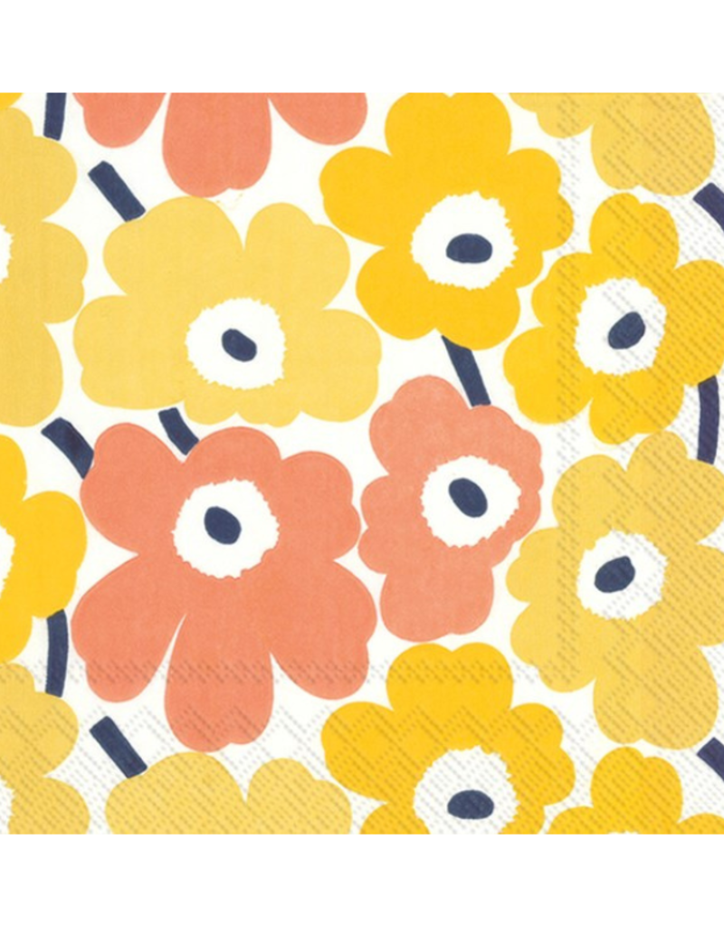 MINI UNIKOT Yellow Marimekko Lunch Napkins