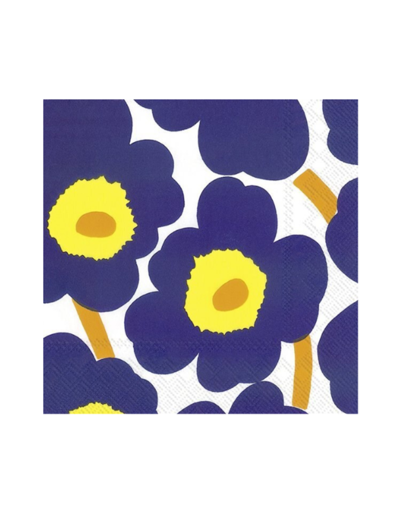 UNIKKO Dark Blue Marimekko Cocktail Napkins