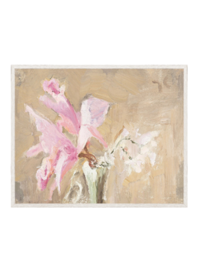 Celadon Art Raw Canvas Series - Orchid 12"x10"