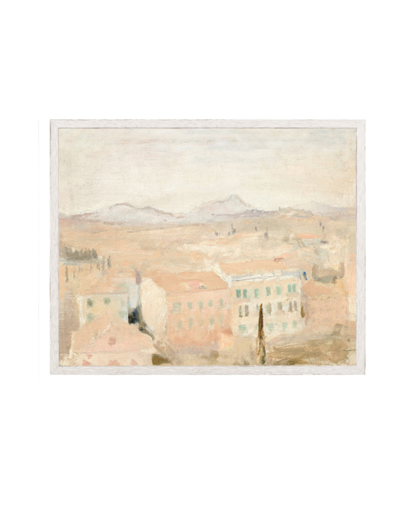 Celadon Art Raw Canvas Series - View from the Balcony 12"x10"