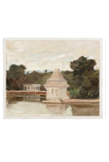 Celadon Art Raw Canvas Series - Temple 12"x10"