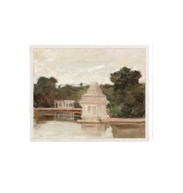 Celadon Art Raw Canvas Series - Temple 12"x10"