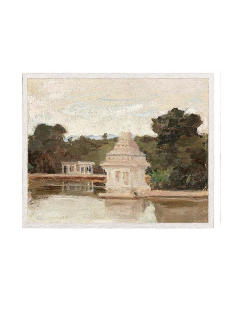 Celadon Art Raw Canvas Series - Temple 12"x10"