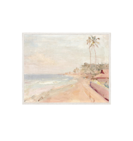 Celadon Art Raw Canvas Series - Pastel Palm II 12"x10"