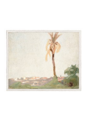 Celadon Art Raw Canvas Series - Pastel Palm I 12"x10"
