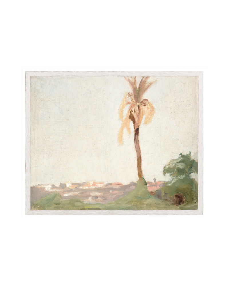 Celadon Art Raw Canvas Series - Pastel Palm I 12"x10"