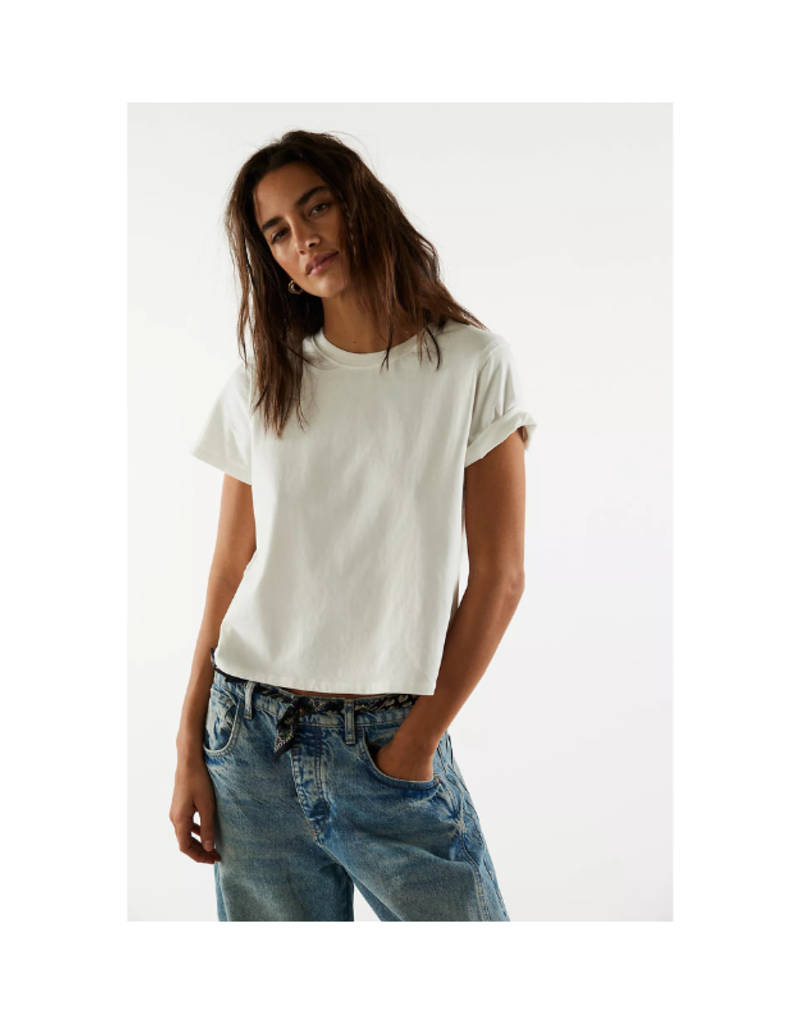 Free People Everyday Tee in Clean Ivory by Free People