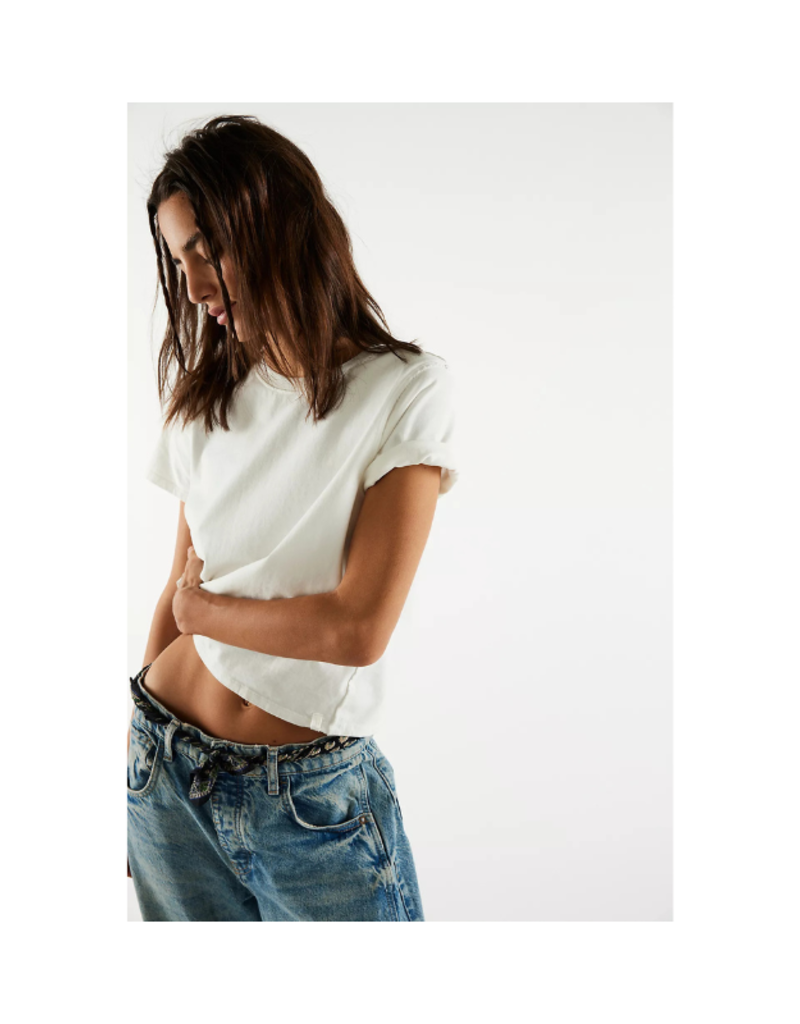 Free People Everyday Tee in Clean Ivory by Free People