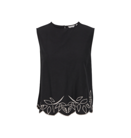 b.young Ibono Sleeveless Blouse in Black by b.young