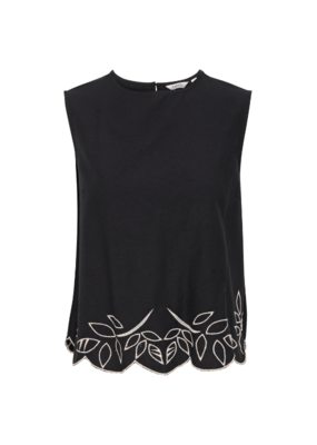 b.young Ibono Sleeveless Blouse in Black by b.young