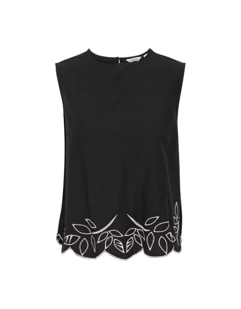 b.young Ibono Sleeveless Blouse in Black by b.young