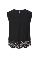 b.young Ibono Sleeveless Blouse in Black by b.young