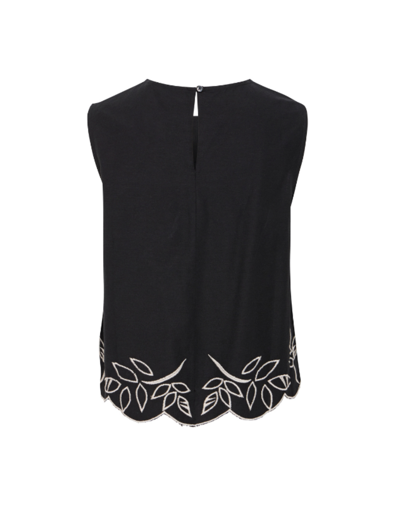 b.young Ibono Sleeveless Blouse in Black by b.young