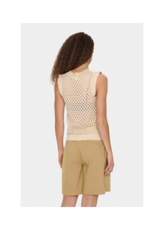 Saint Tropez Keiry Knit Vest in Creme by Saint Tropez