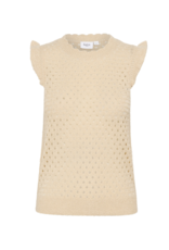 Saint Tropez Keiry Knit Vest in Creme by Saint Tropez