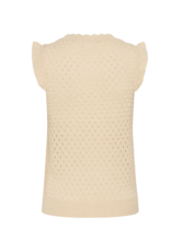 Saint Tropez Keiry Knit Vest in Creme by Saint Tropez