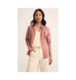 Z Supply The Perfect Linen Top in Pink Smoke by Z Supply