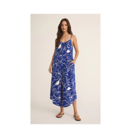 Z Supply Cala Floral Flared Jumpsuit Oceanside by Z Supply