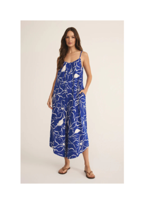 Z Supply Cala Floral Flared Jumpsuit Oceanside by Z Supply