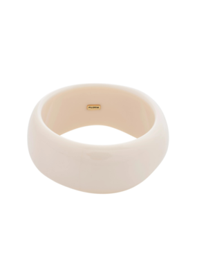 PILGRIM Aase Bangle in Beige by Pilgrim