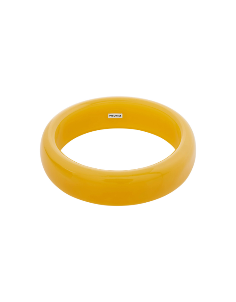 PILGRIM Aase Bangle in Yellow by Pilgrim
