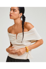 PILGRIM Aase Bangle in Yellow by Pilgrim