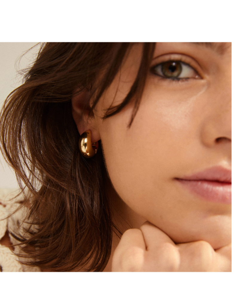 PILGRIM Ioanna Chunky Hoops in Gold by Pilgrim