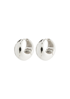 PILGRIM Ioanna Chunky Hoops in Silver by Pilgrim