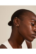 PILGRIM Ariella 2-in-1 Hoop Earrings in Gold by Pilgrim