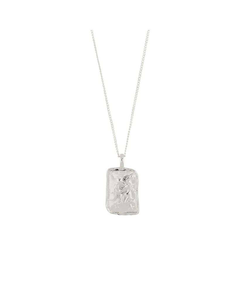 PILGRIM Zodiac Necklace in Silver by Pilgrim