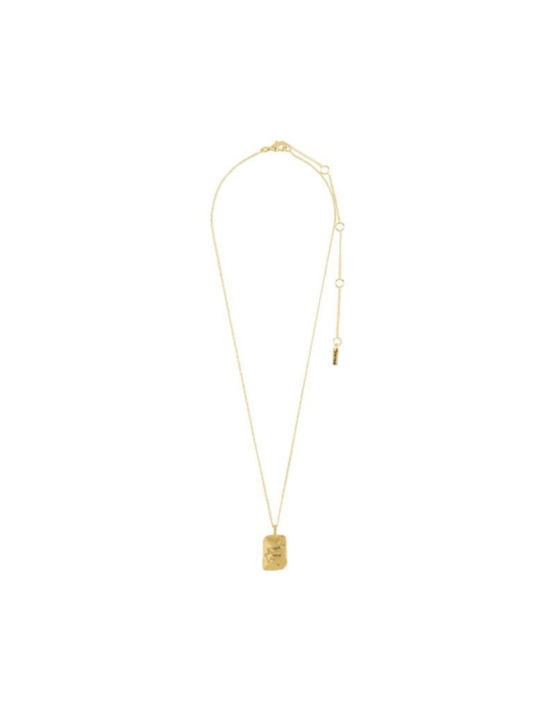 PILGRIM Waterproof Zodiac Necklace in Gold by Pilgrim