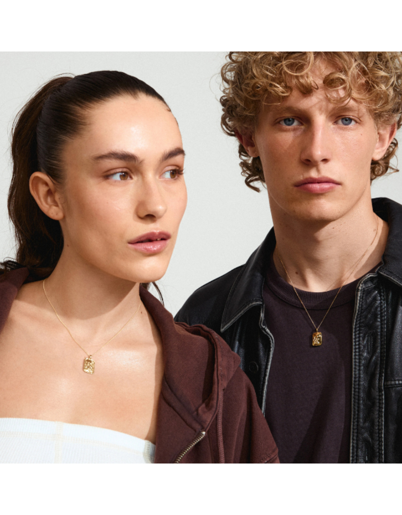 PILGRIM Waterproof Zodiac Necklace in Gold by Pilgrim