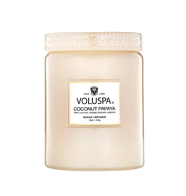 Voluspa 18oz Large Speckle Jar Candle in Coconut Papaya by Volsupa
