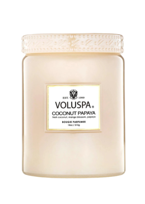 Voluspa 18oz Large Speckle Jar Candle in Coconut Papaya by Volsupa