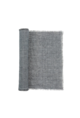 Indaba Trading Lina Linen Runner in Steel Grey