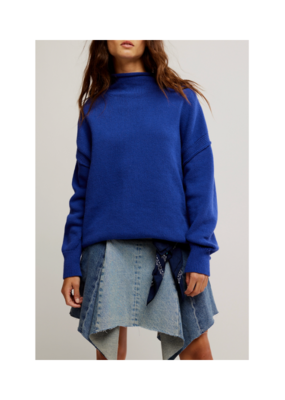 Free People Torres Rollneck in Skipper Blue by Free People